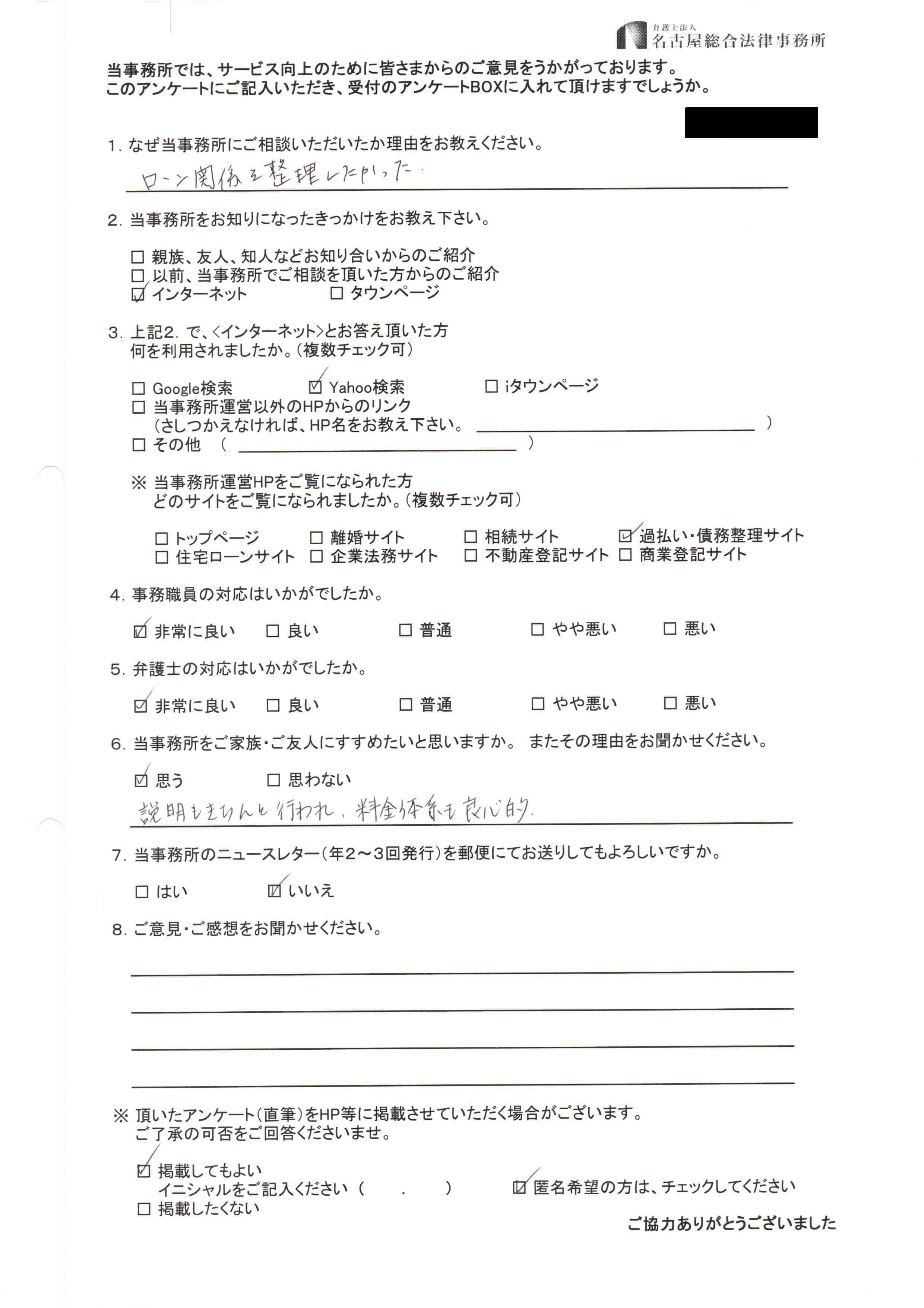 No.17 匿名希望 様